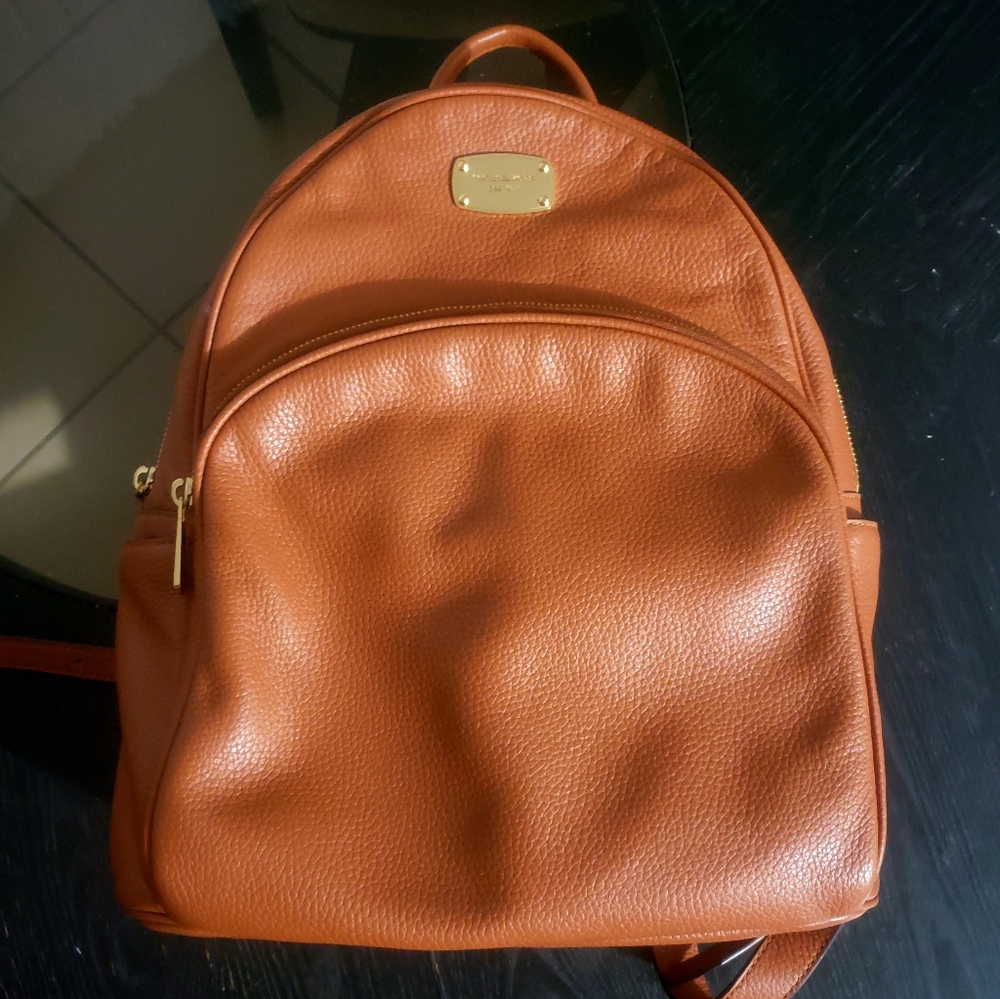 EUC Michael Kors Large Abbey Leather Backpack